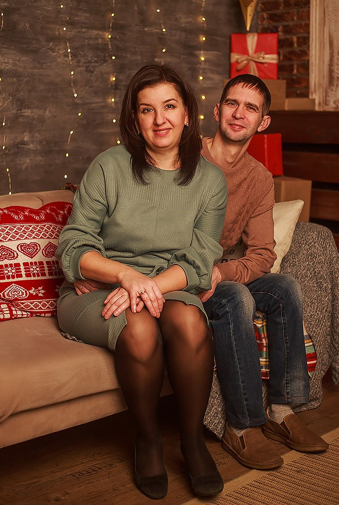 Семейная новогодняя фотосессия в студии. Детский и семейный фотограф, фотограф мероприятий Нижний Новгород