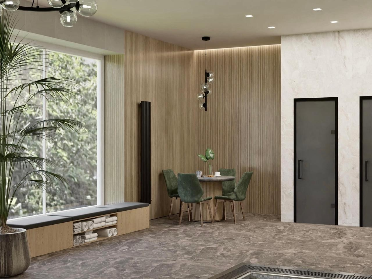 Бассейн в загородном доме — 240 м². DMDesign — студия дизайна интерьеров