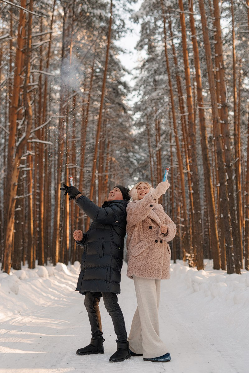 Гендер пати зимой. Свадебный и семейный фотограф Наталья Штык
