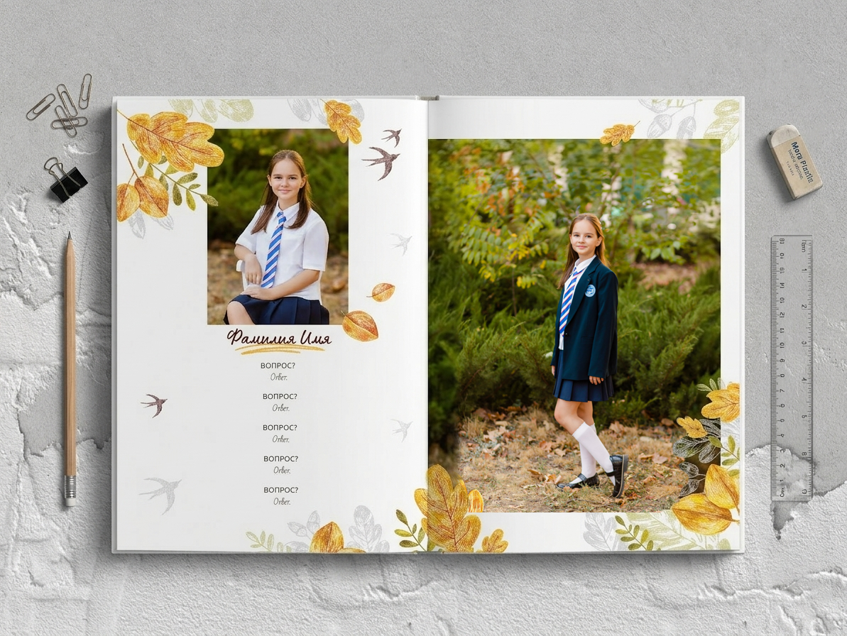 Фотосессия 4 класса на улице для выпускного альбома Краснодар