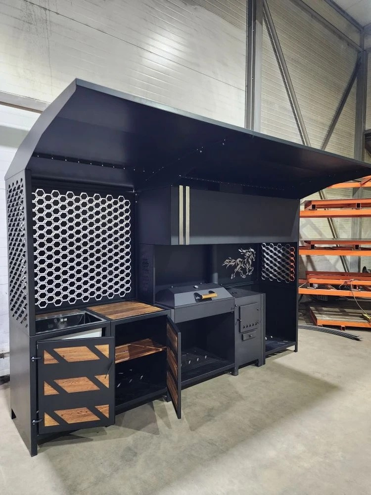 «Вектор» мангальная зона. Купить / заказать мангал для дома в Краснодаре от производителя «Дарбин»