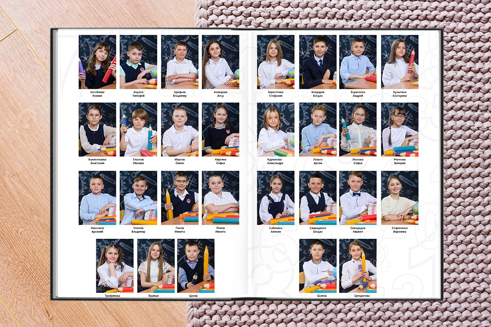 Выпускной альбом-альманах за 1-4 класс. Студия выпускных альбомов Ольги Галкиной. Томск