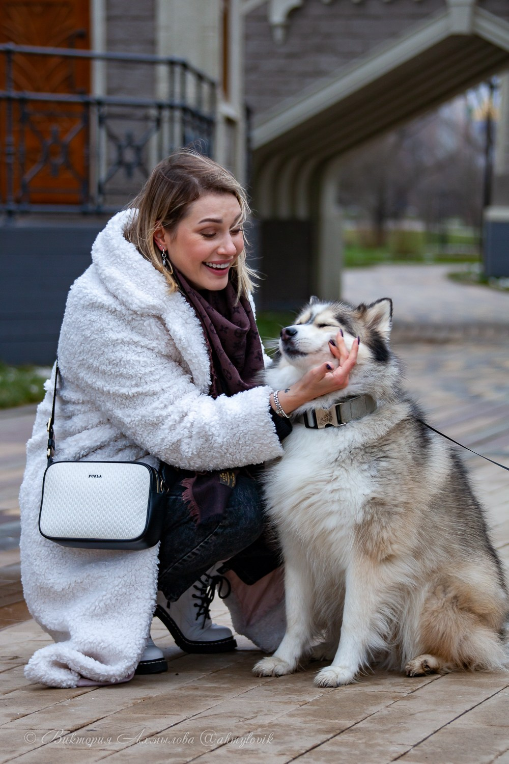 Прогулка с Хаски (Настя). Виктория Ахмылова. Фотограф в Москве