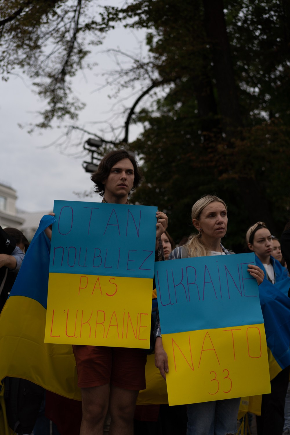 Ukraine — NATO. Photographer in Vilnius