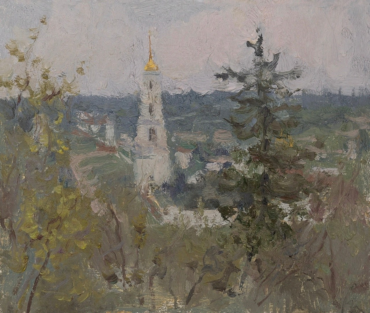 После дождя. Художник Александр Каверин