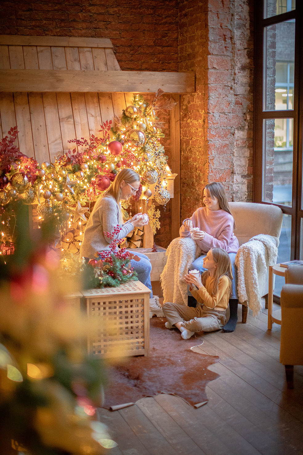 Новогодняя съемка семьи Солок. Фотограф Наталья Штукина