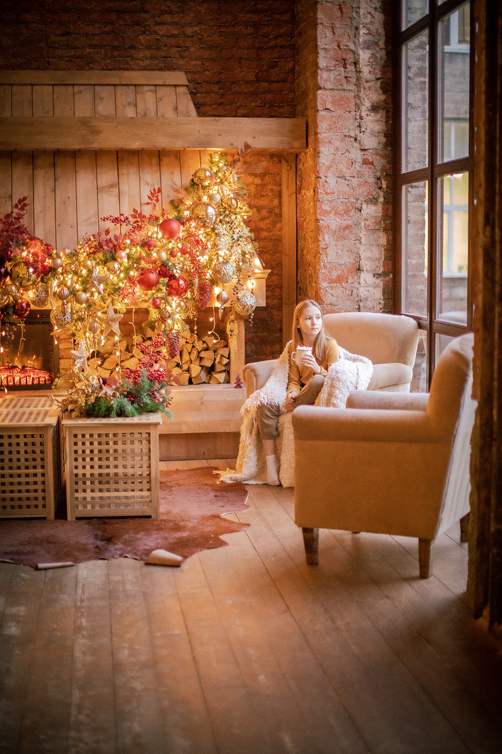 Новогодняя съемка семьи Солок. Фотограф Наталья Штукина