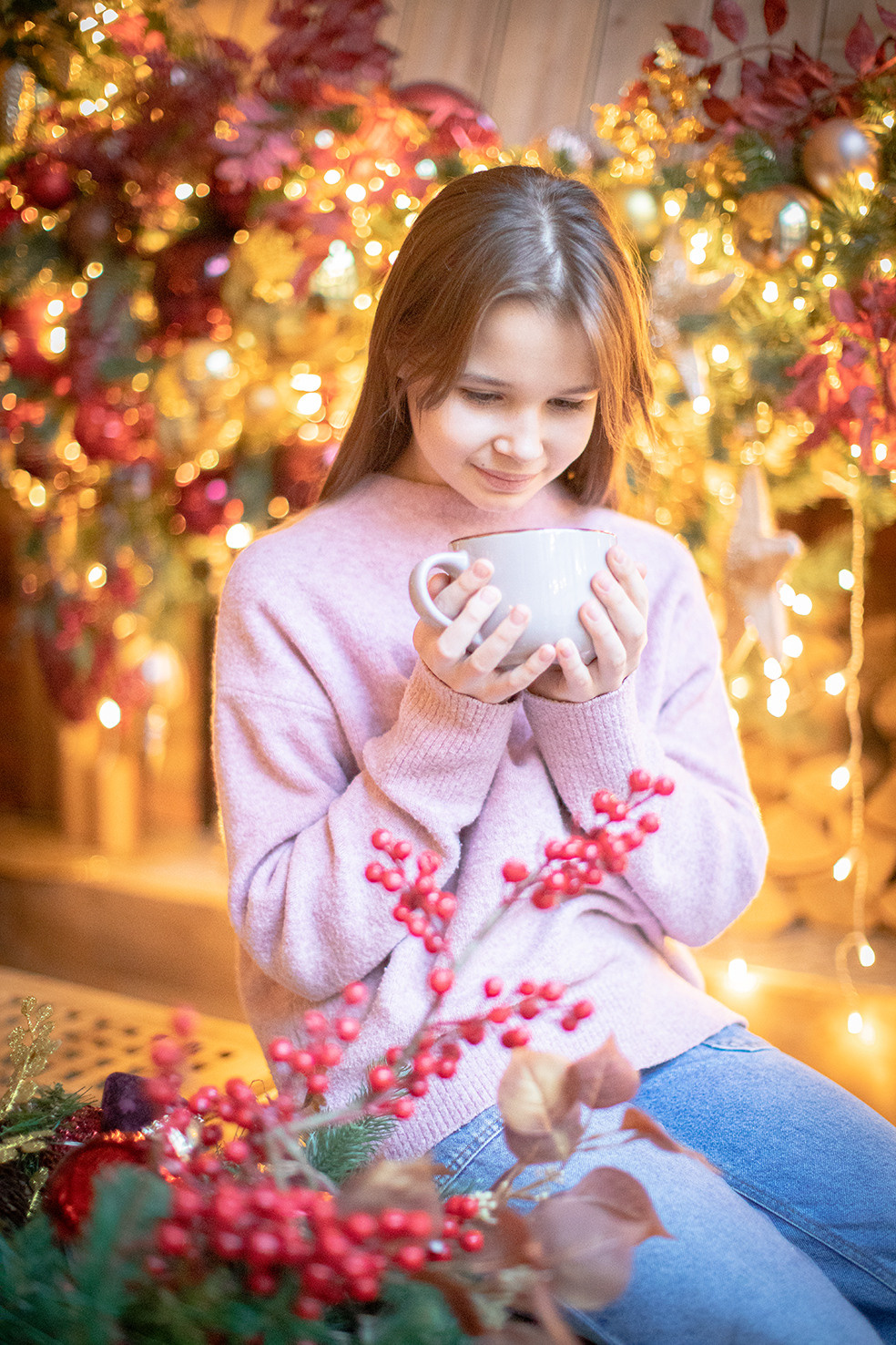 Новогодняя съемка семьи Солок. Фотограф Наталья Штукина