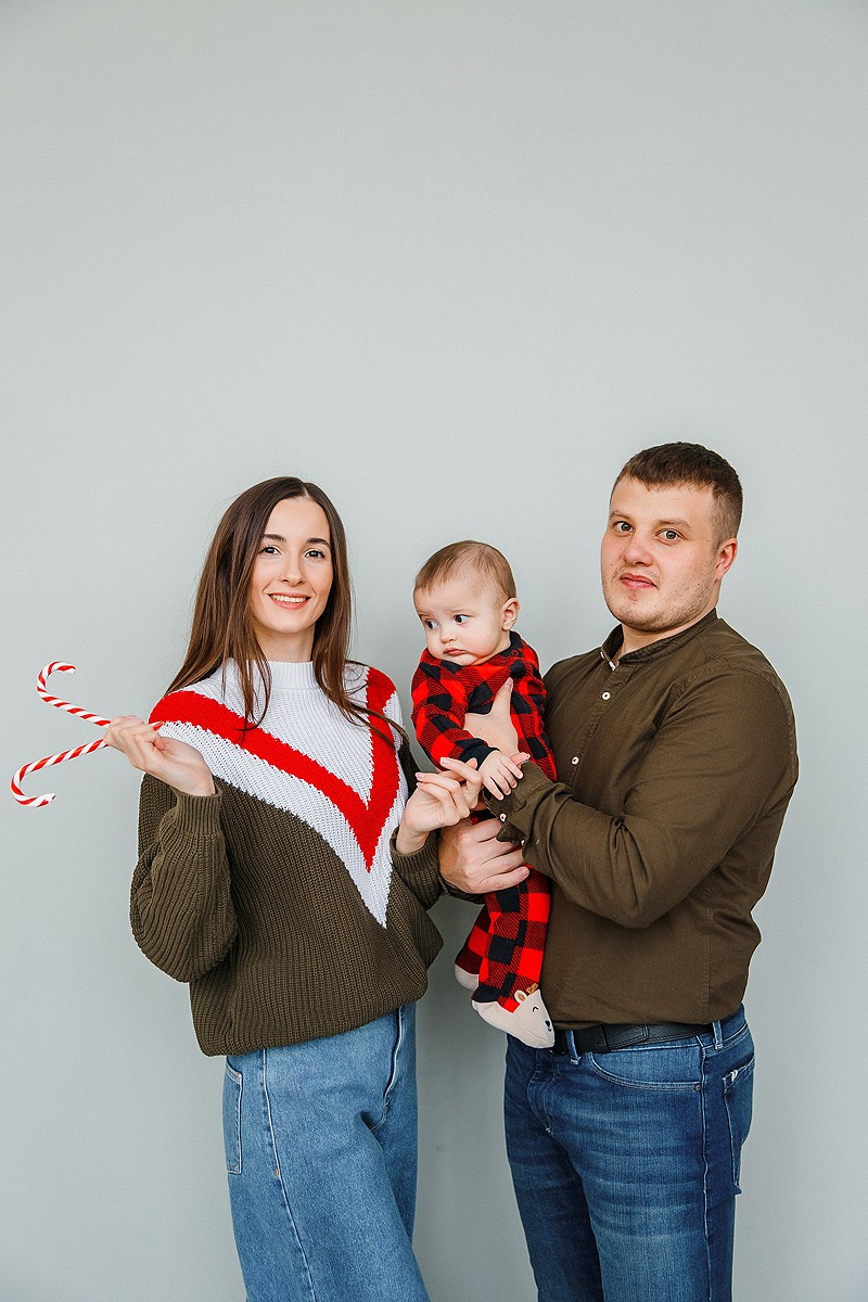 Зимняя фотосессия в студии. Фотограф Олеся Жомер