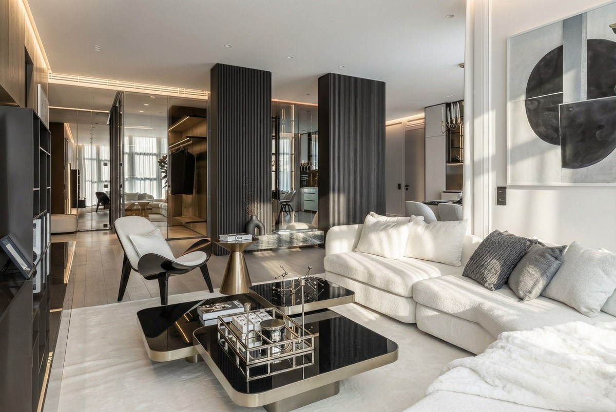 Реализованный интерьер квартиры 185 м² в Краснодаре