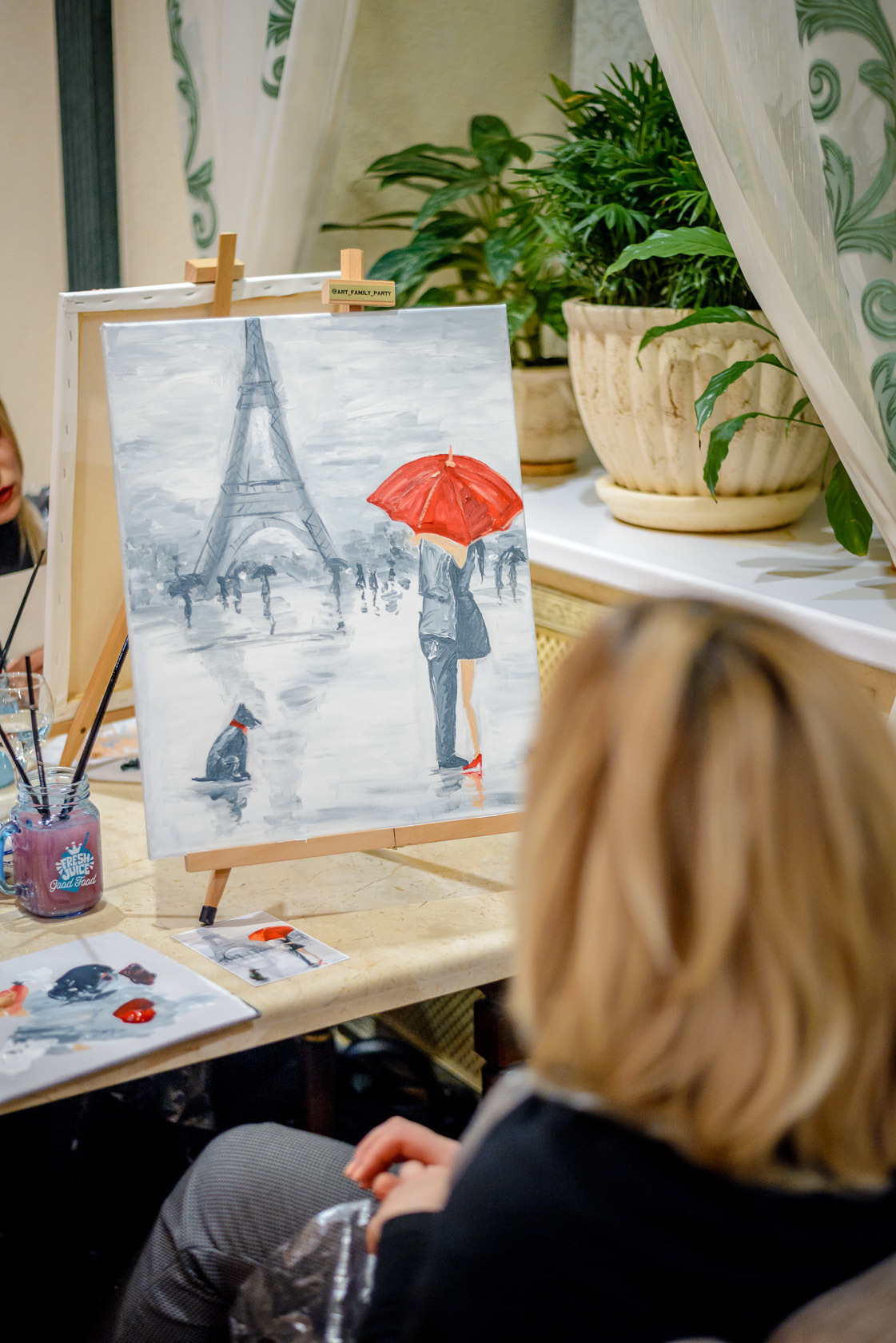 Артвечеринка «Париж, я люблю тебя!». Фотограф в Москве Елена Брюханова