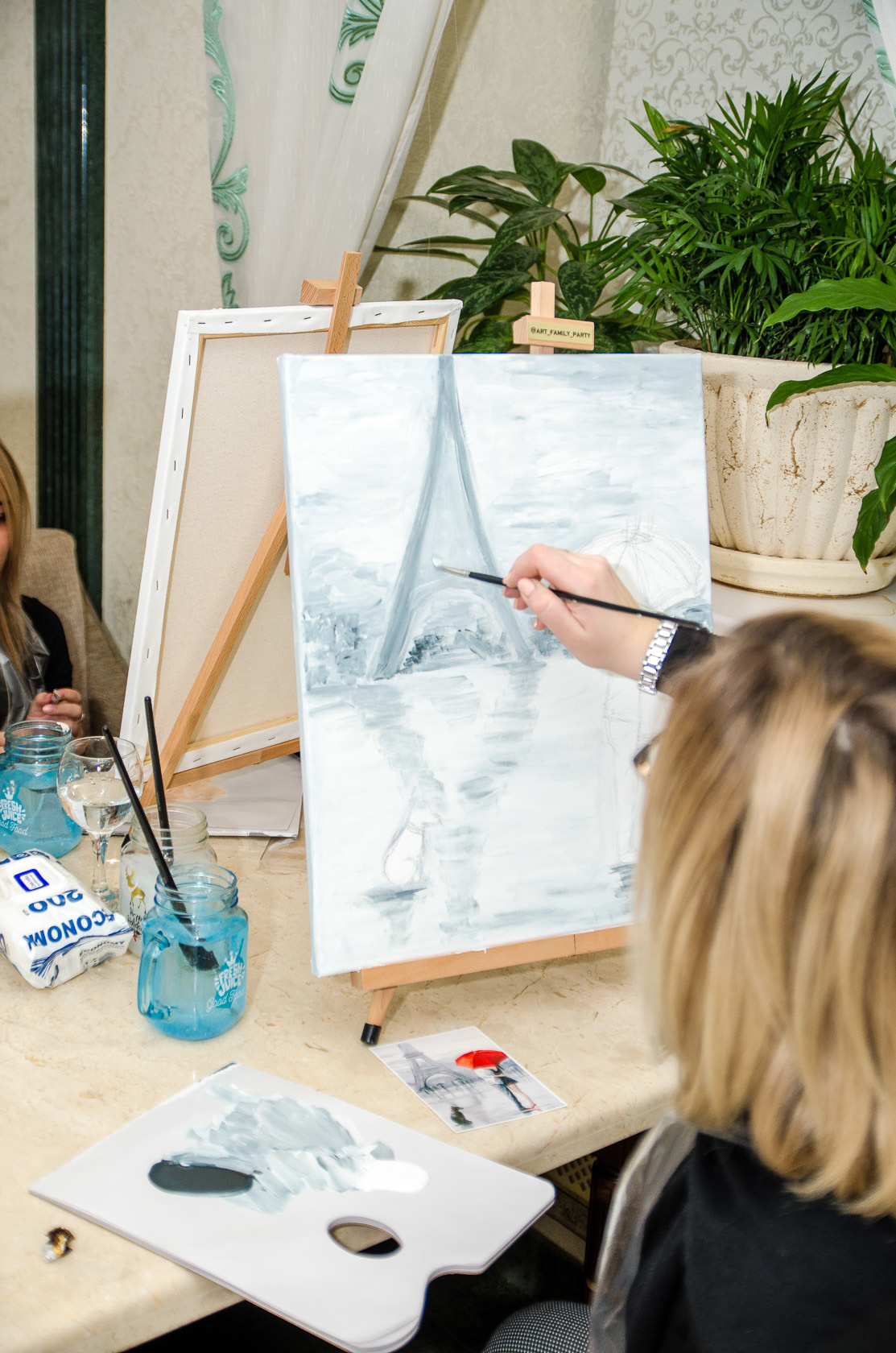 Артвечеринка «Париж, я люблю тебя!». Фотограф в Москве Елена Брюханова