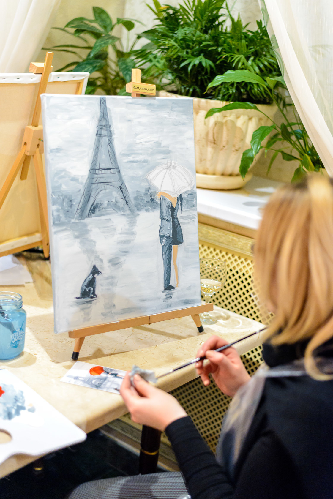 Артвечеринка «Париж, я люблю тебя!». Фотограф в Москве Елена Брюханова