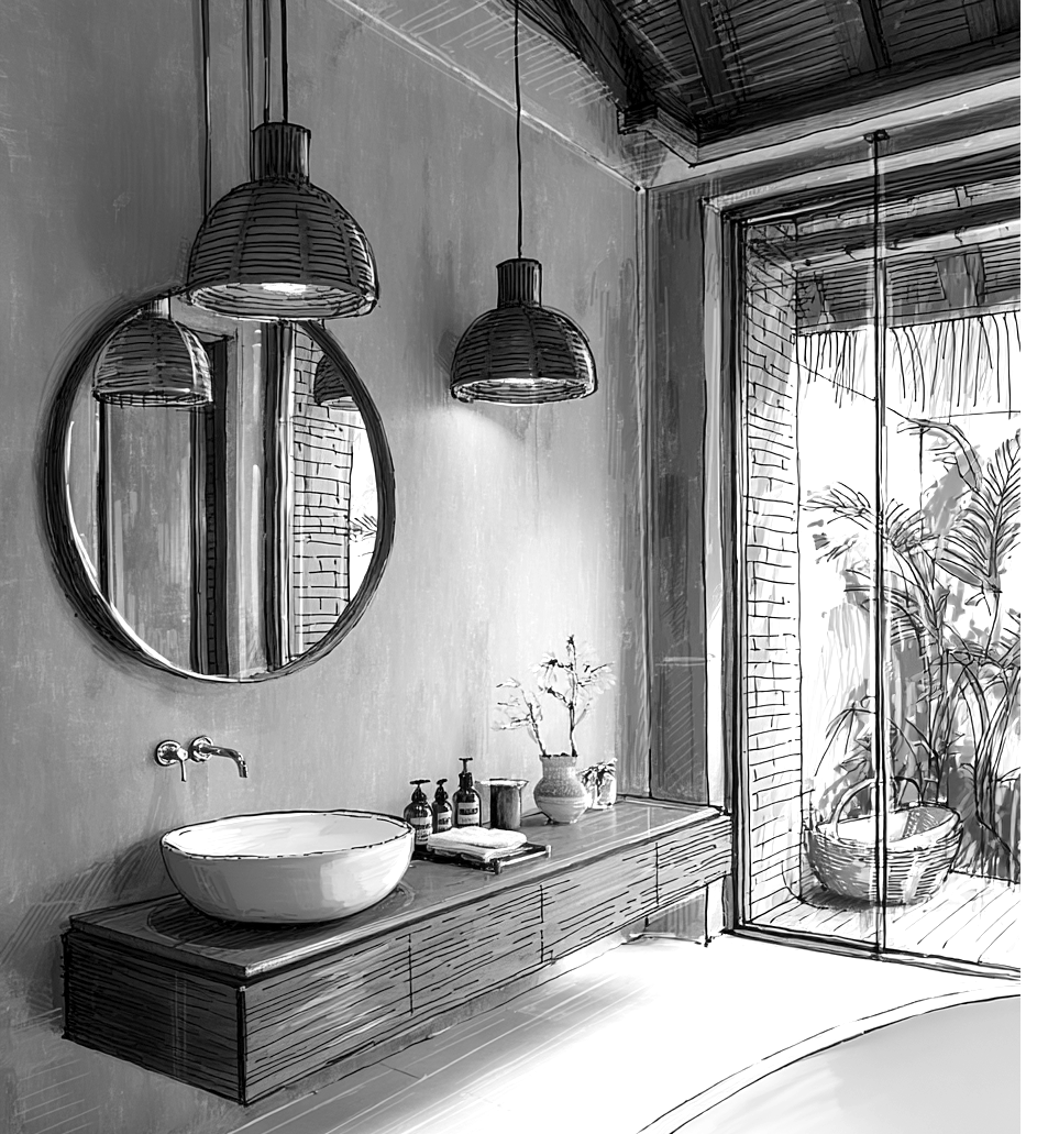 Вилла на Бали. PINEHOUSE. Семейная студия дизайна интерьера Антона и Елены Базалийских