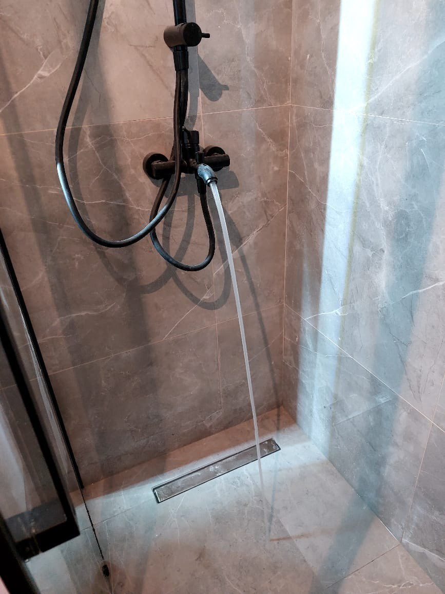 Ванная комната (д. Царево ул. П. Гаврилова д. 2). Ремонт санузла, туалета, ванной под ключ в Казани. Укладка плитки