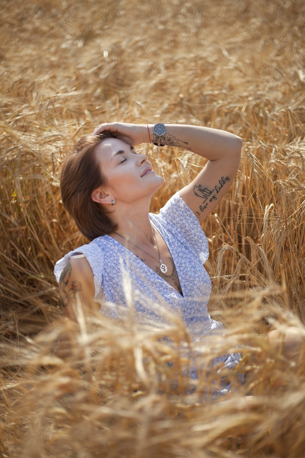 В поле. Фотограф Мария Кольцова