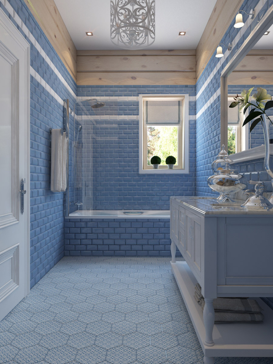 Интерьер деревянного дома в поселке Лес и река. Дизайн интерьера деревянных домов