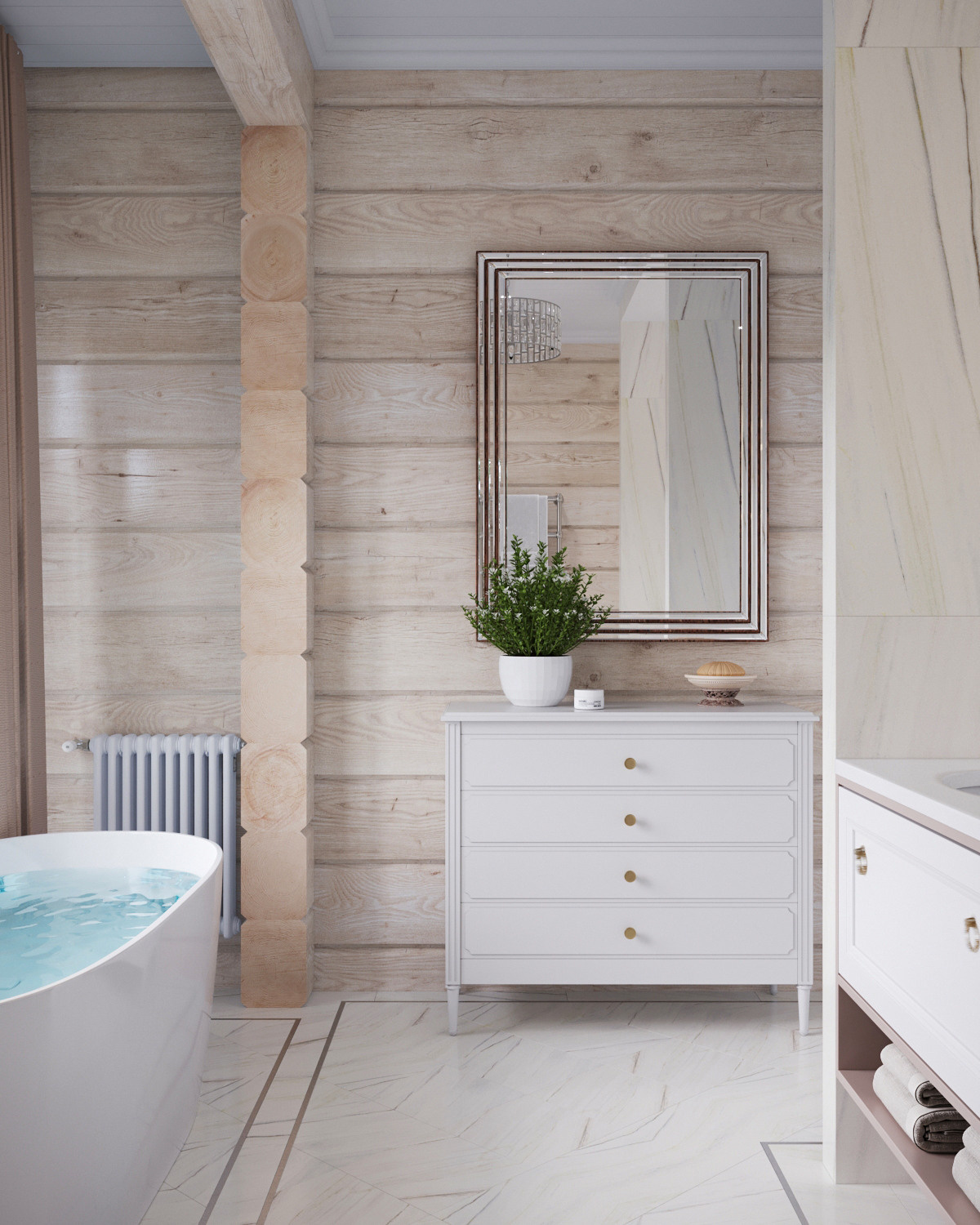 Современный интерьер дома из бруса. Дизайн интерьера деревянных домов