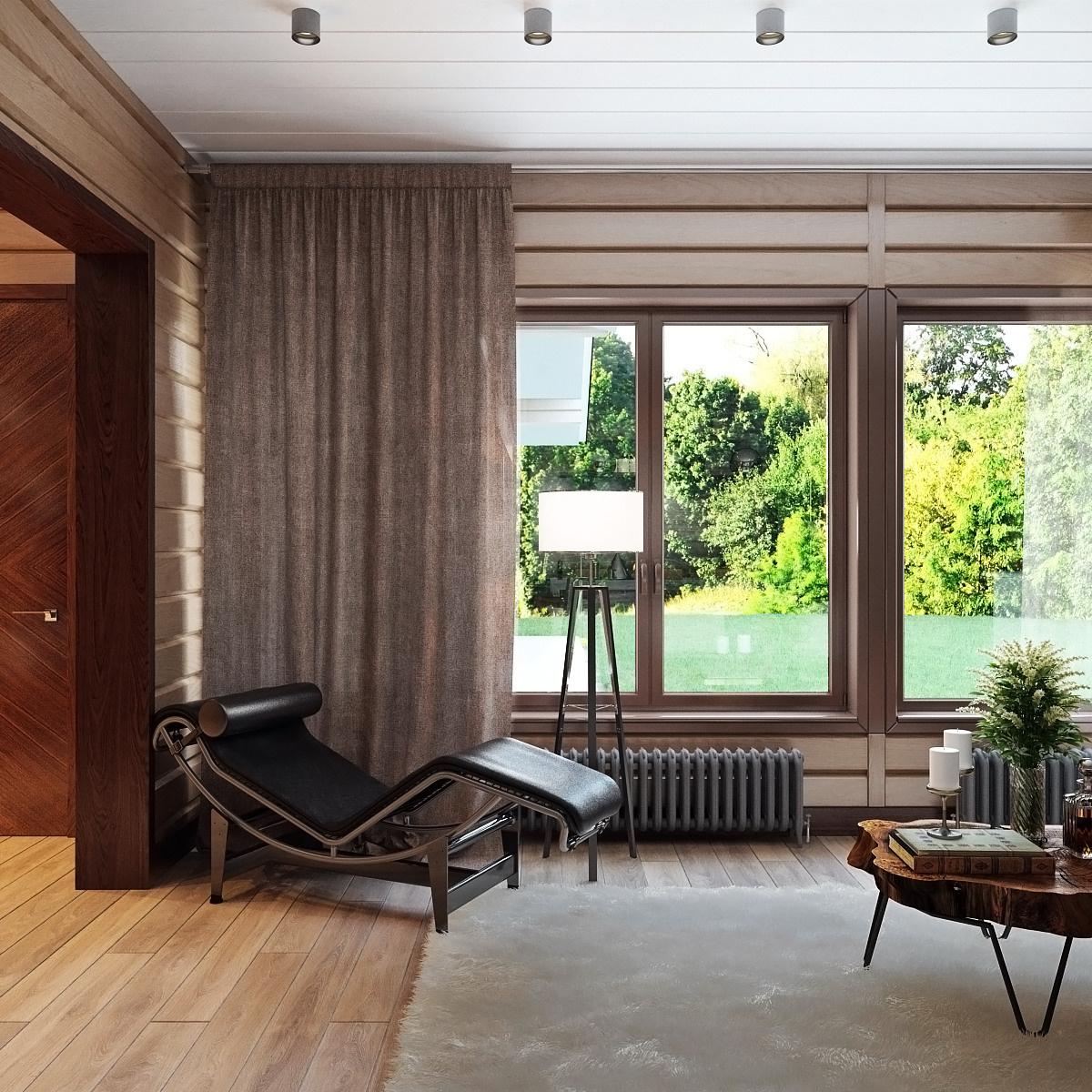 Дизайн интерьеров дома в поселке Княжье озеро. Дизайн интерьера деревянных домов