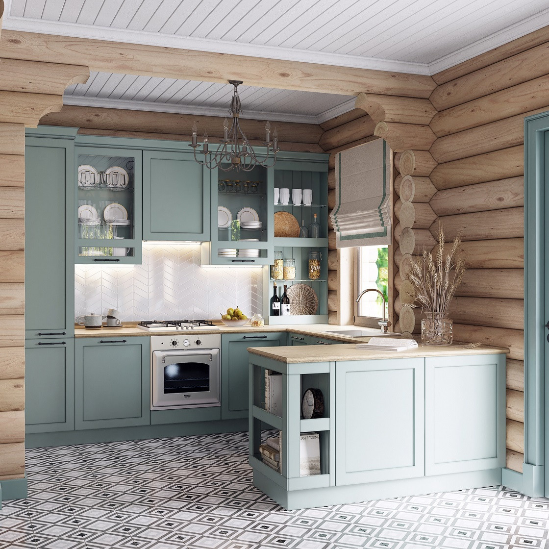 Экономичный дизайн-проект дома из оцилиндрованного бревна. Дизайн интерьера деревянных домов