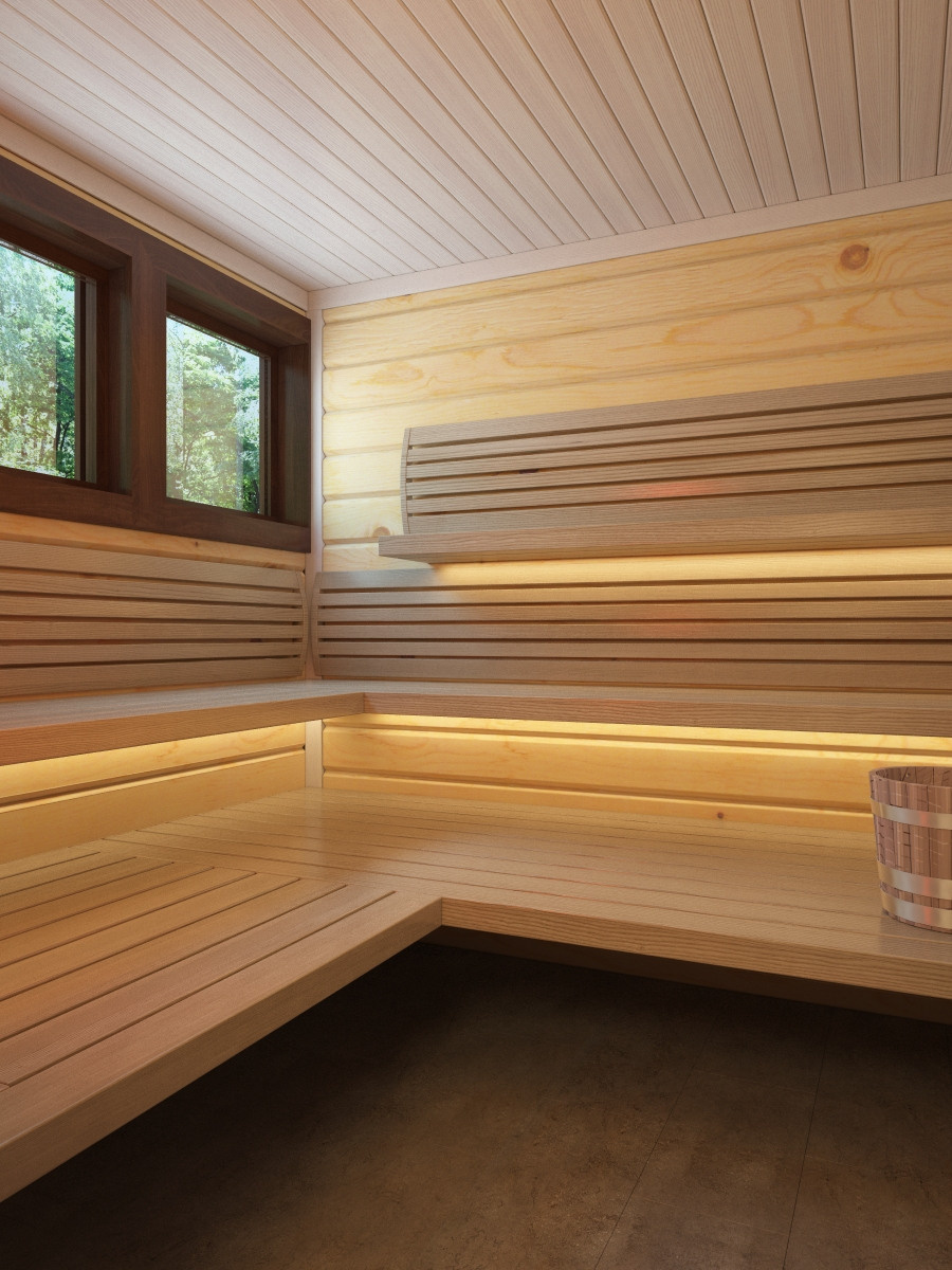 Дизайн бани на Новой Риге. Дизайн интерьера деревянных домов