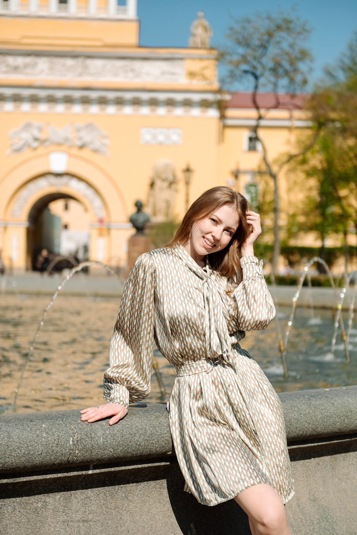 Фотосессия с парнем на Дворцовой площади. Свадебный и семейный фотограф в Санкт-Петербурге (Спб) Елена Худякова