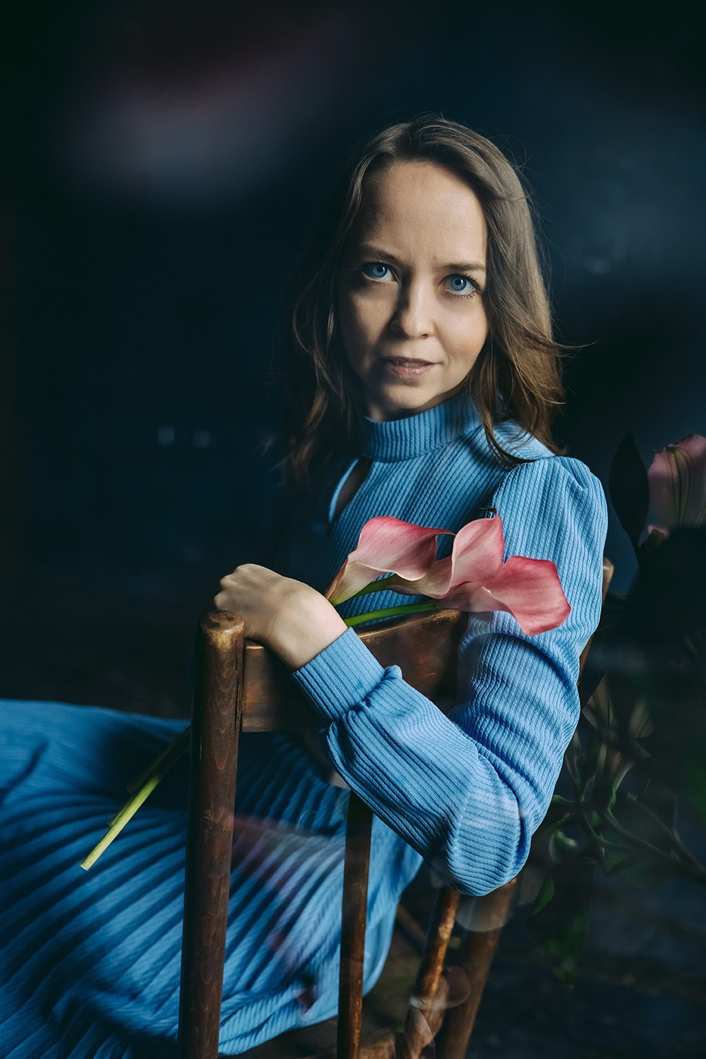 Женский художественный портрет в студии. Семейный и детский фотограф в Москве Анна Чертополох