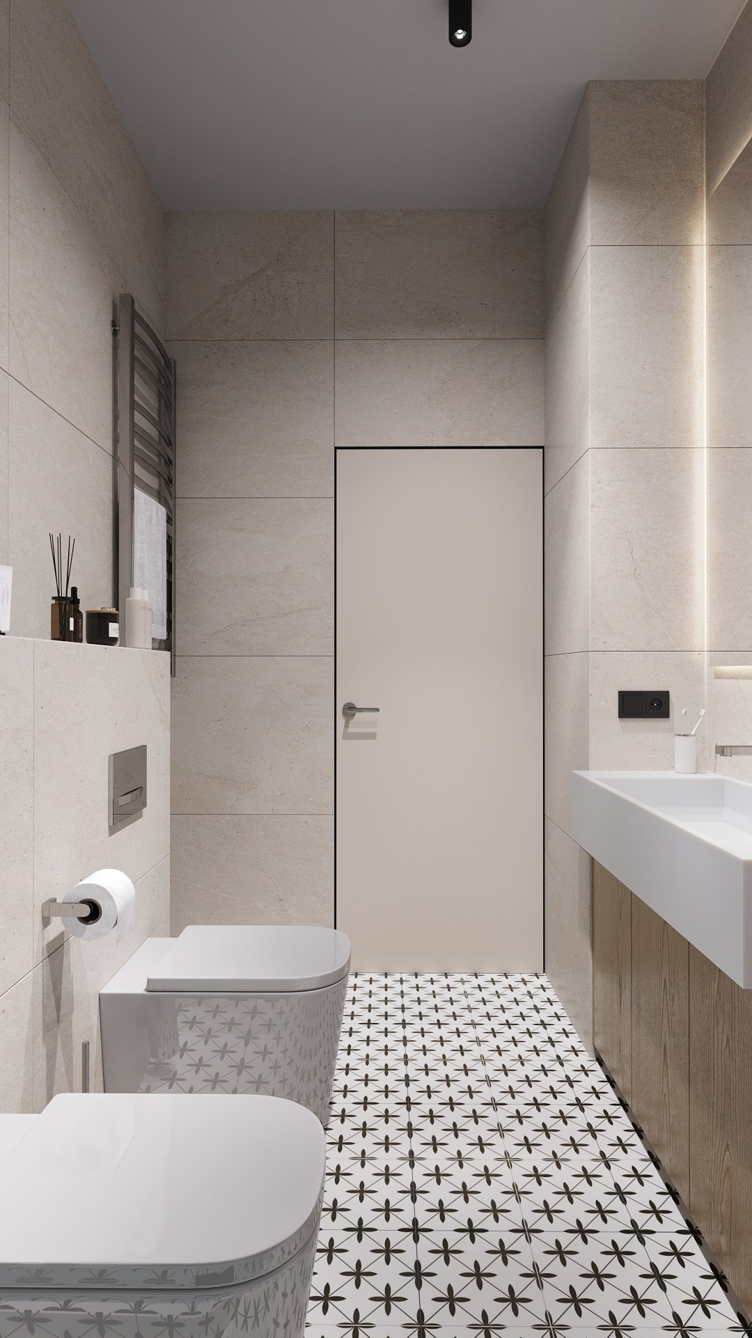 Санузлы в частном доме. Клиент: Гильмутдинов Тимур. Евгений Пырков — 3d визуализатор интерьеров и экстерьеров России