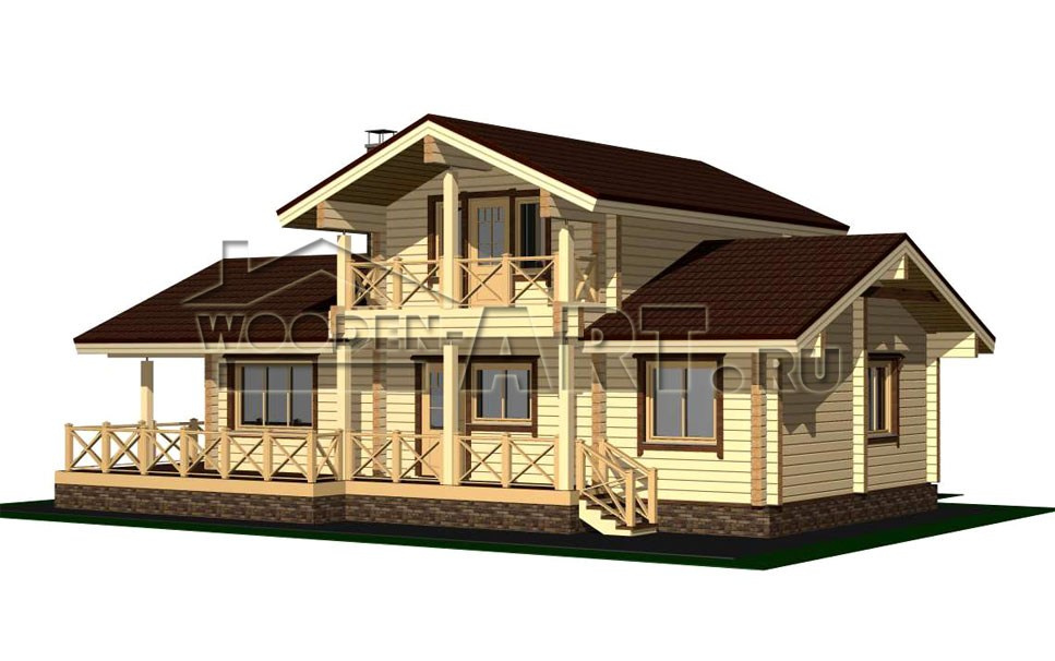 «Монино» 177 кв. м. Проекты деревянных домов