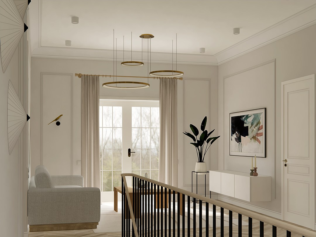 Design of a country house in Stockholm. Interior designer Stockholm