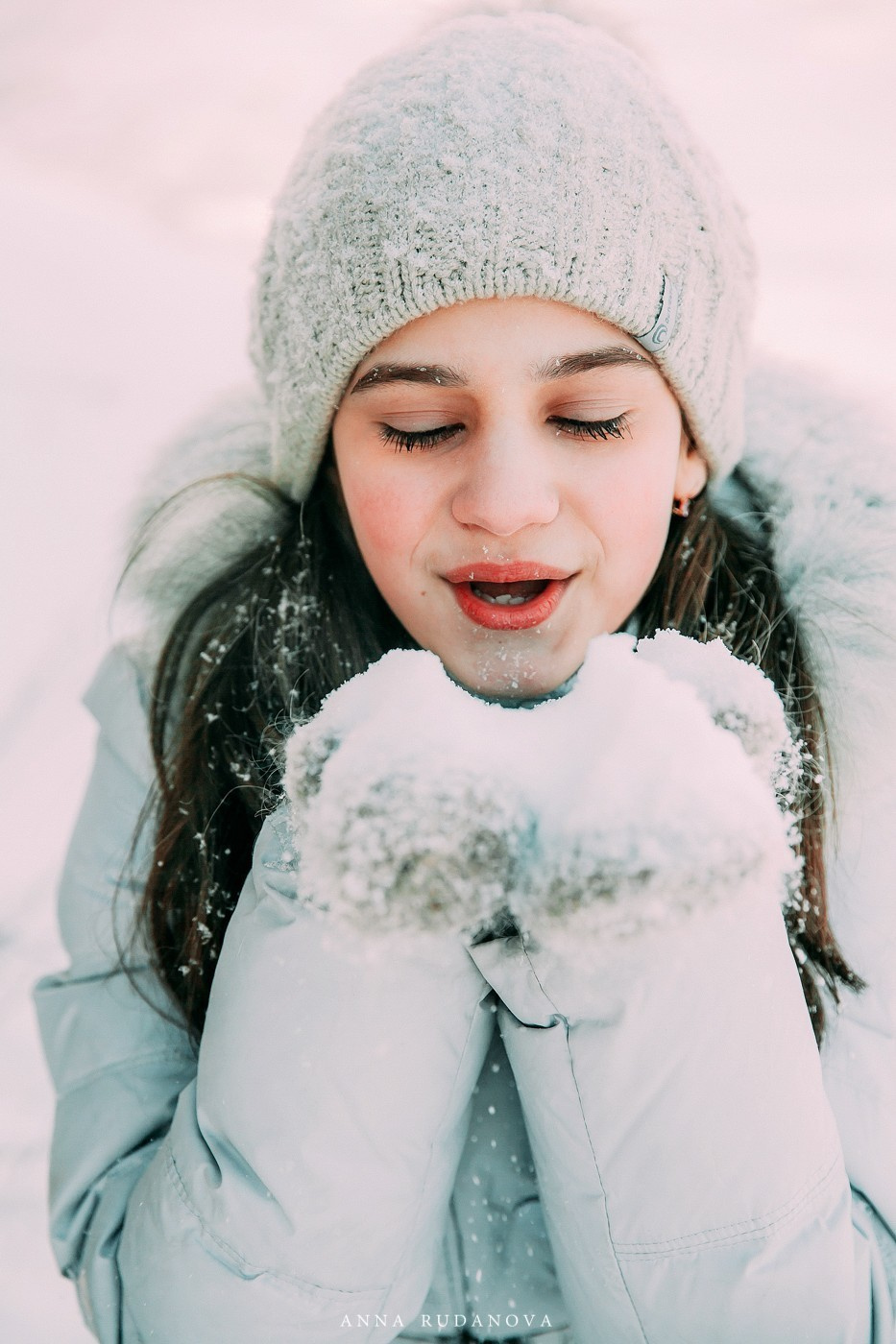 Зимняя фотосессия в лесу | Фотограф Анна Руданова