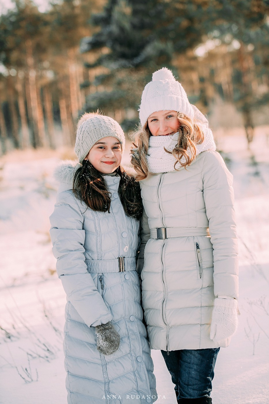Зимняя фотосессия в лесу | Фотограф Анна Руданова
