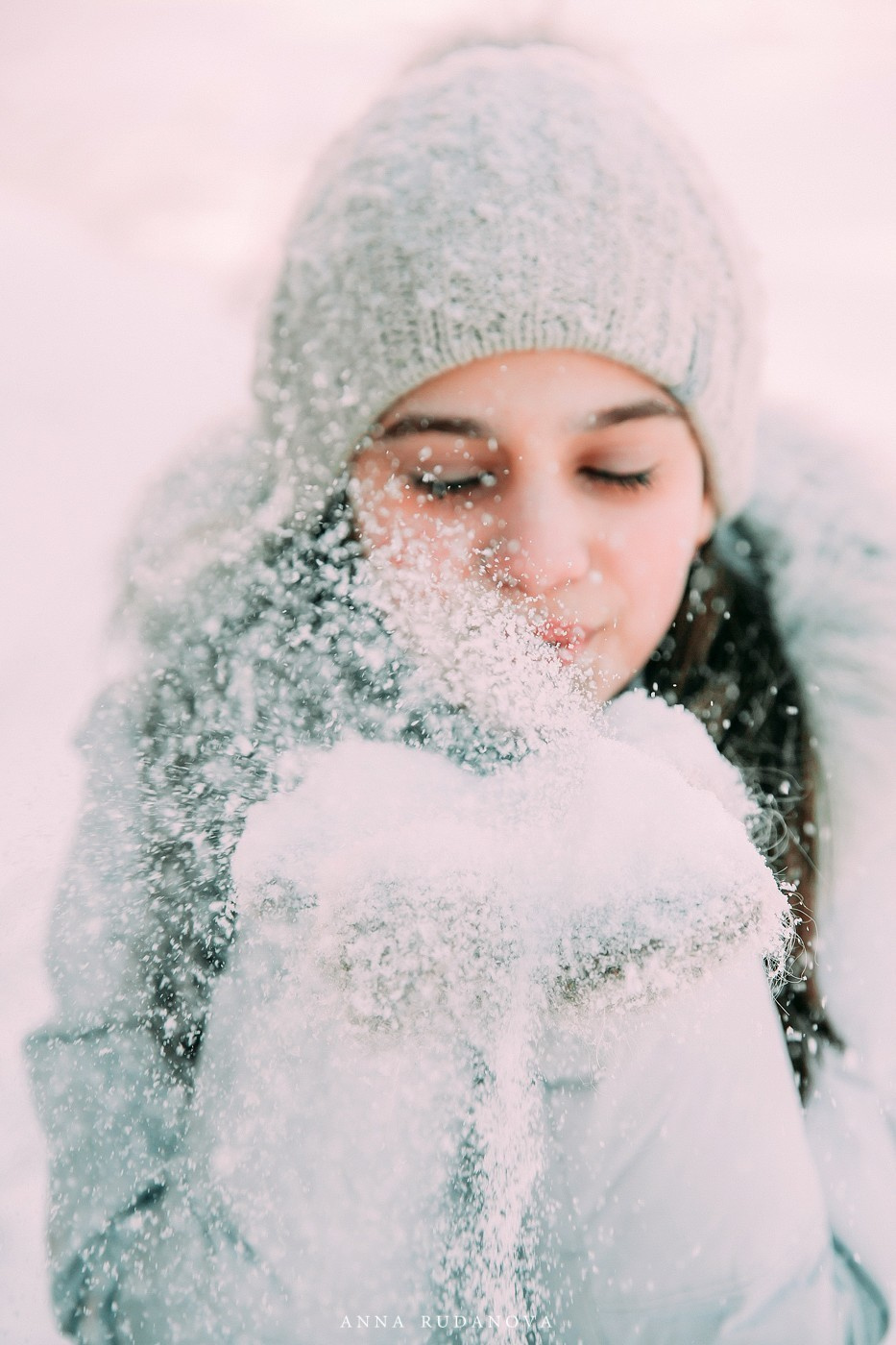 Зимняя фотосессия в лесу | Фотограф Анна Руданова