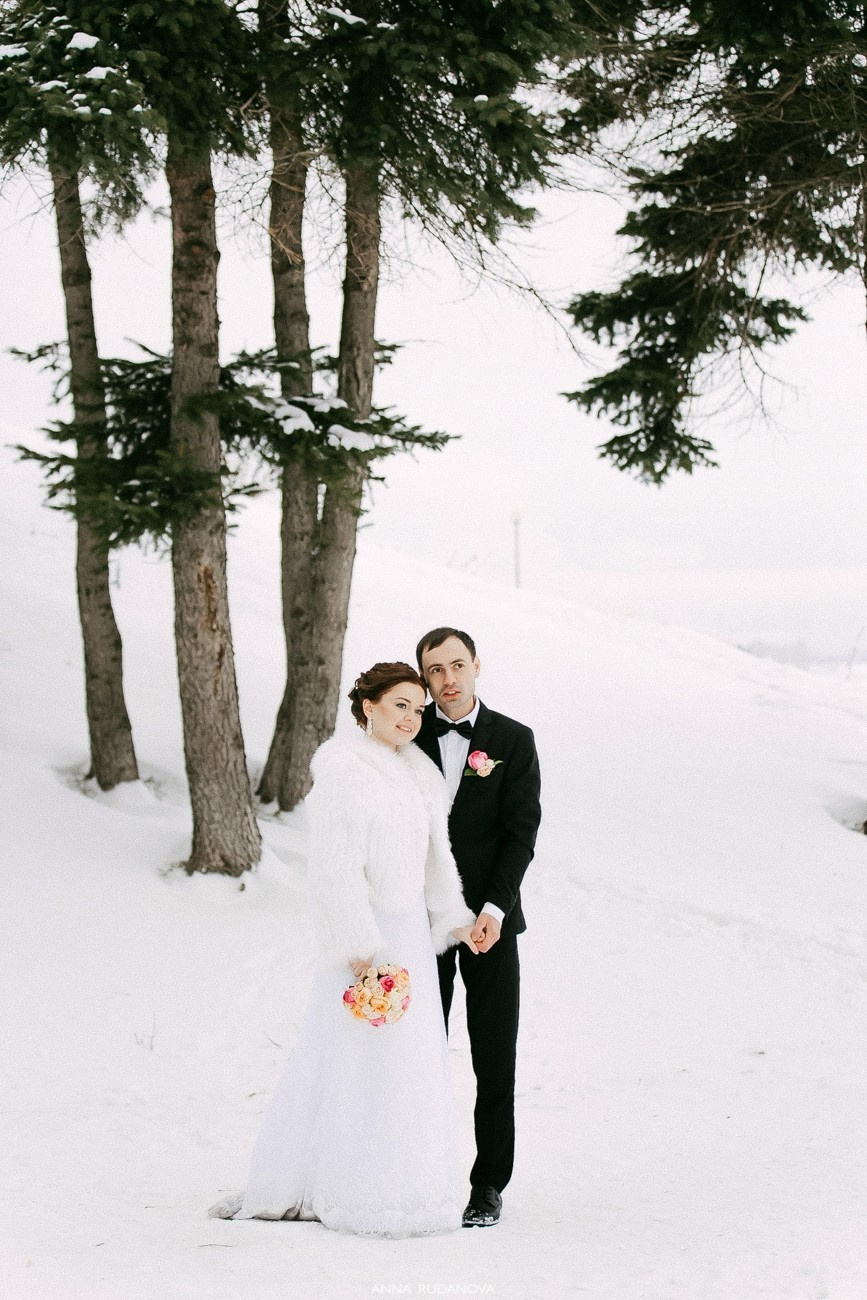 Иван и Мария | Фотограф Анна Руданова. Зимняя свадьба