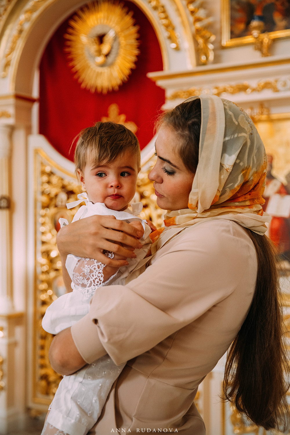 Крещение Есении | Фотограф Анна Руданова