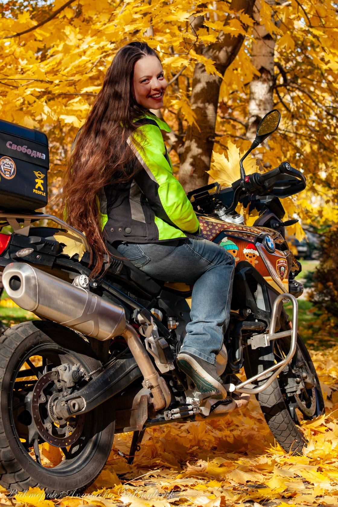 Маша Печенька (BMW GS1200). Виктория Ахмылова. Фотограф в Москве
