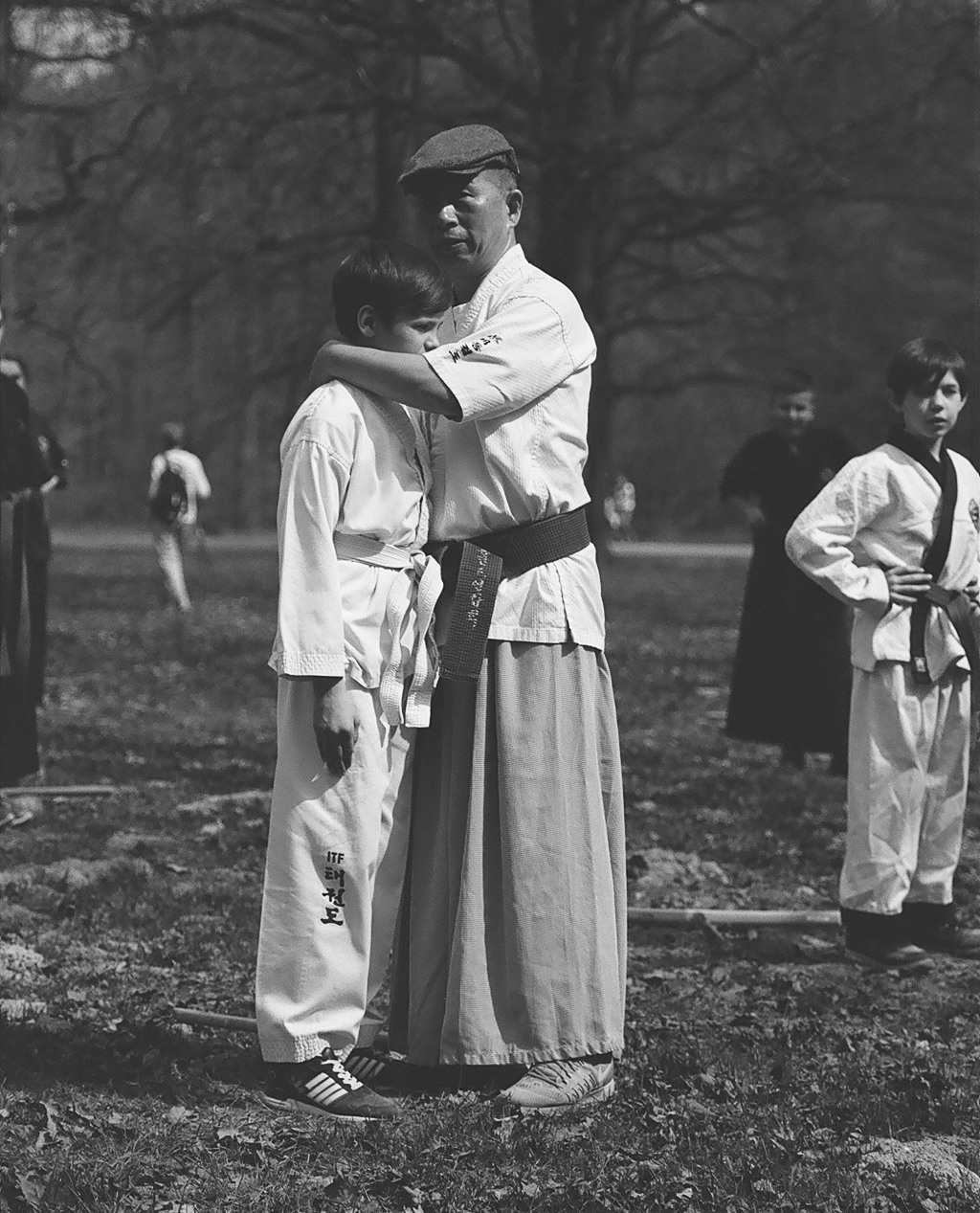 Занятия гуппы хапкидо в парке. Балетный фотограф Москва Майоров Николай