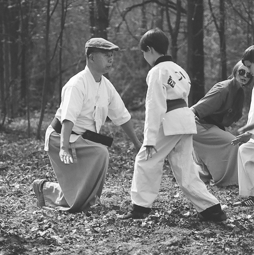 Занятия гуппы хапкидо в парке. Балетный фотограф Москва Майоров Николай