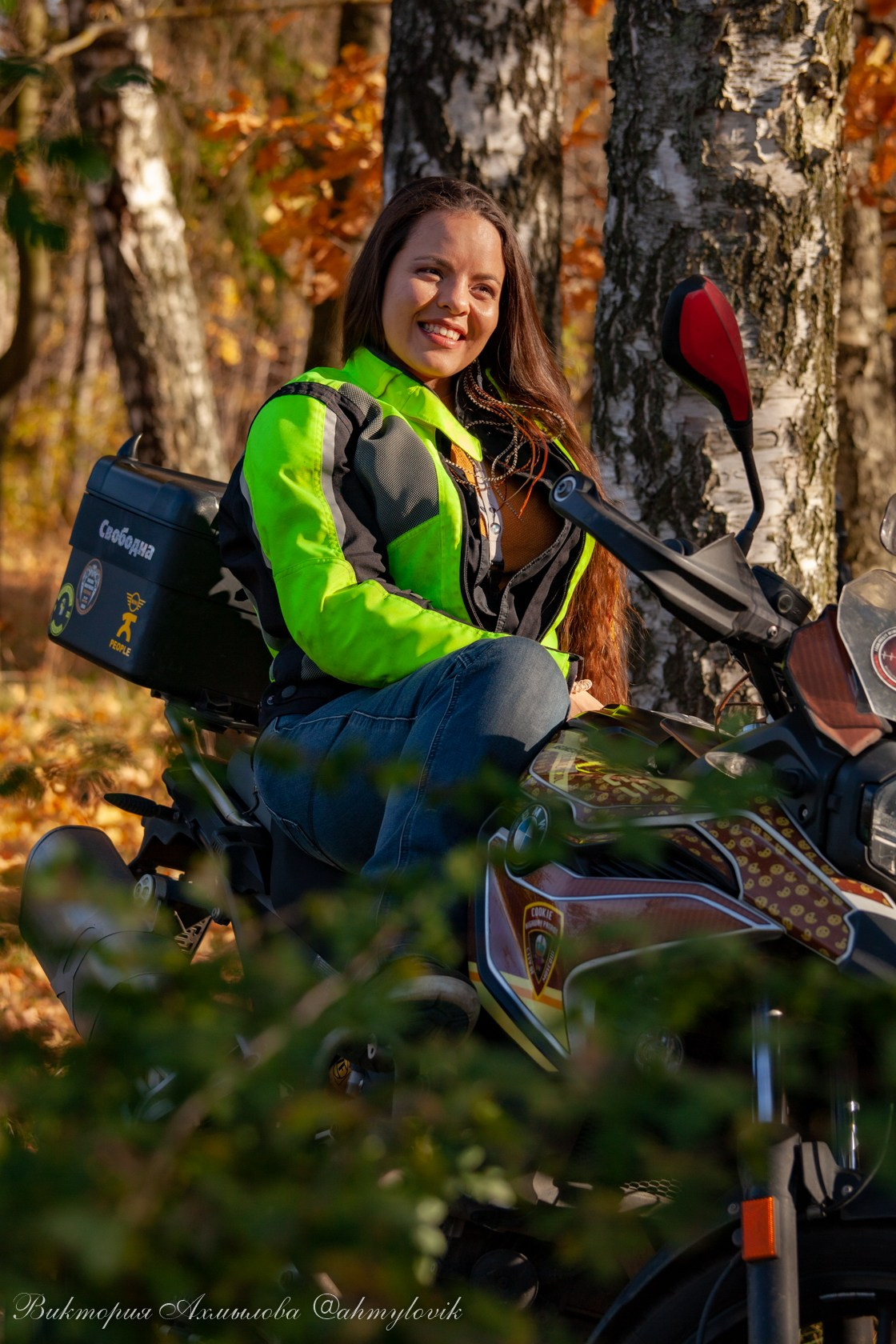 Маша Печенька (BMW GS1200). Виктория Ахмылова. Фотограф в Москве