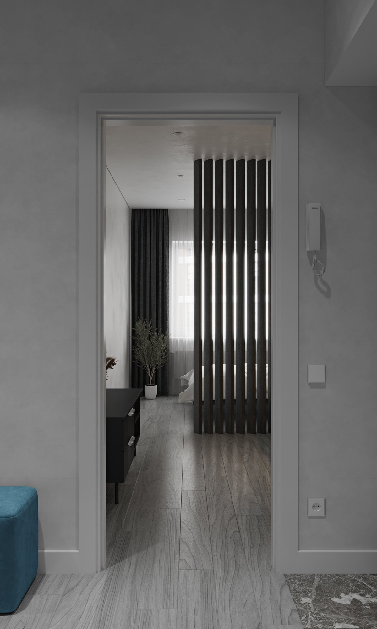 «Черно-белая история». Студия интерьерной визуализации «ЛИНИИ»