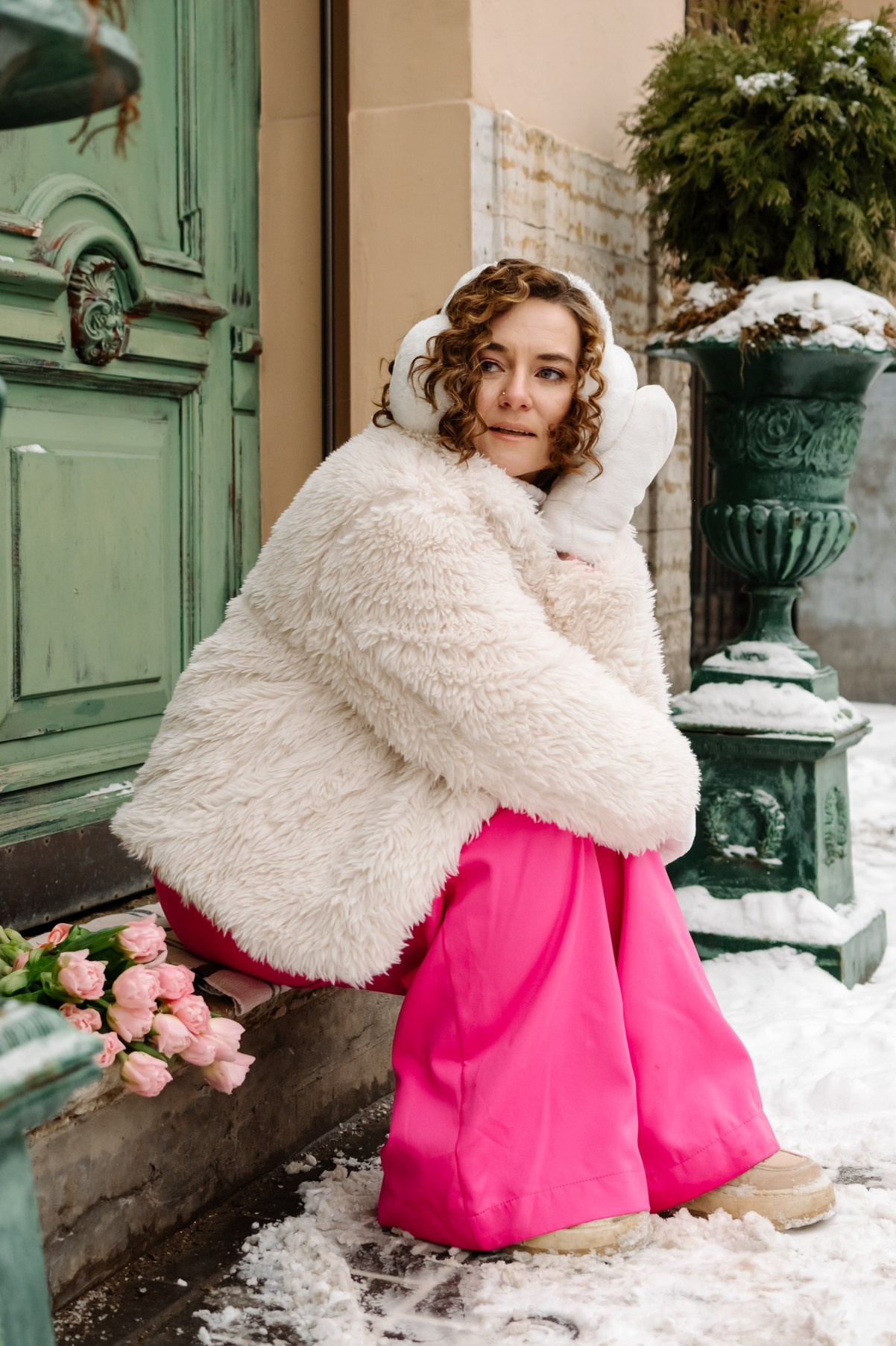 Юля с тюльпанами. Свадебный и сеейный фотограф в Санкт-Петербурге Елена Худякова