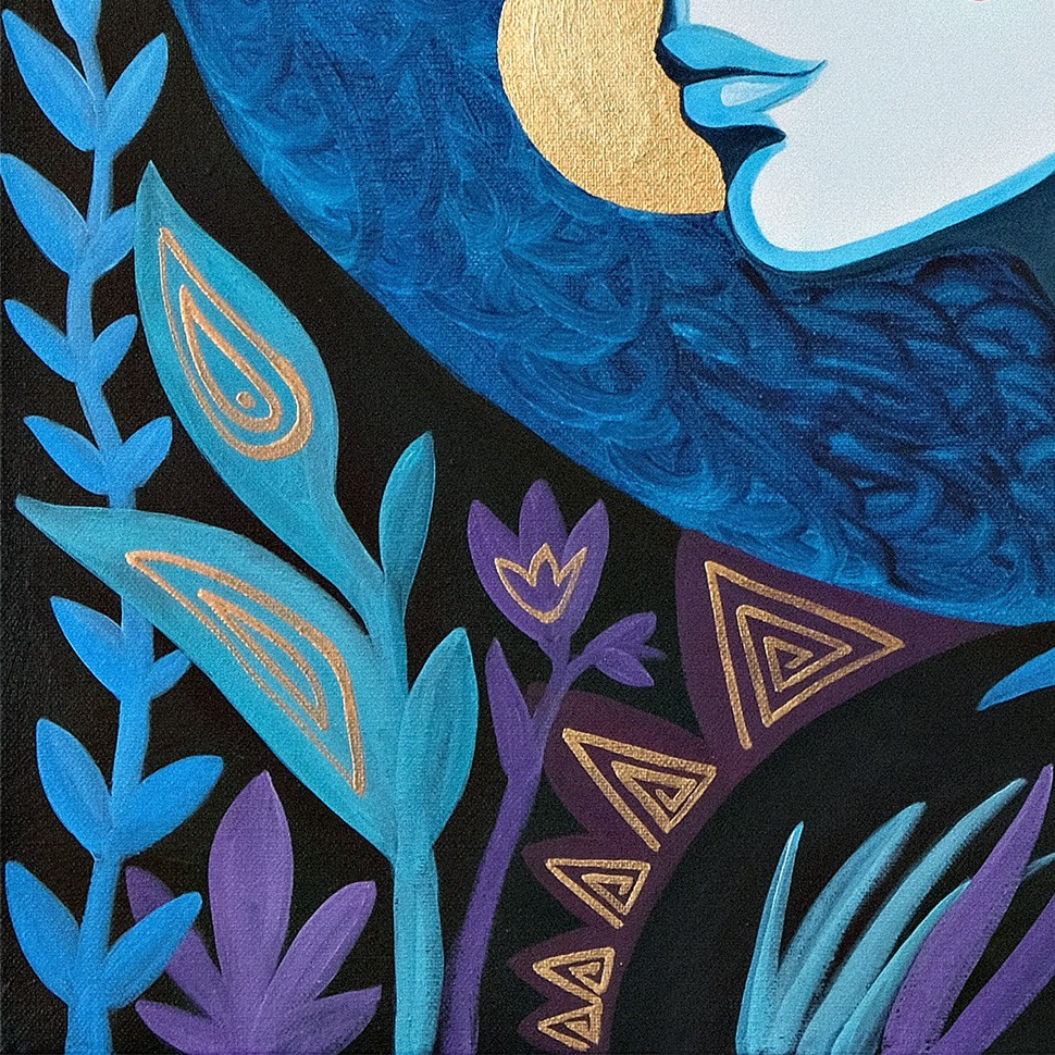 НОЧЬ. Художник Анастасия Кисткина, Петербург