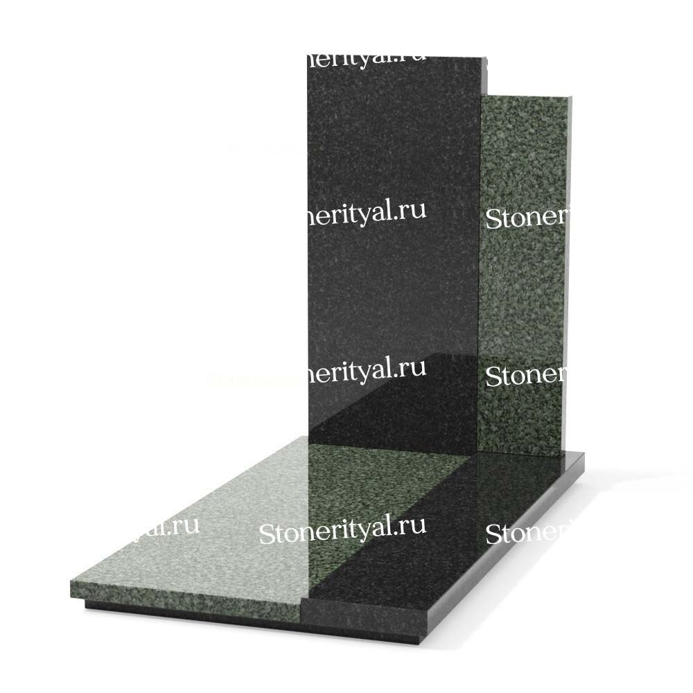 Комбинированные памятники на одного. Изготовление и установка памятников в Москве и МО