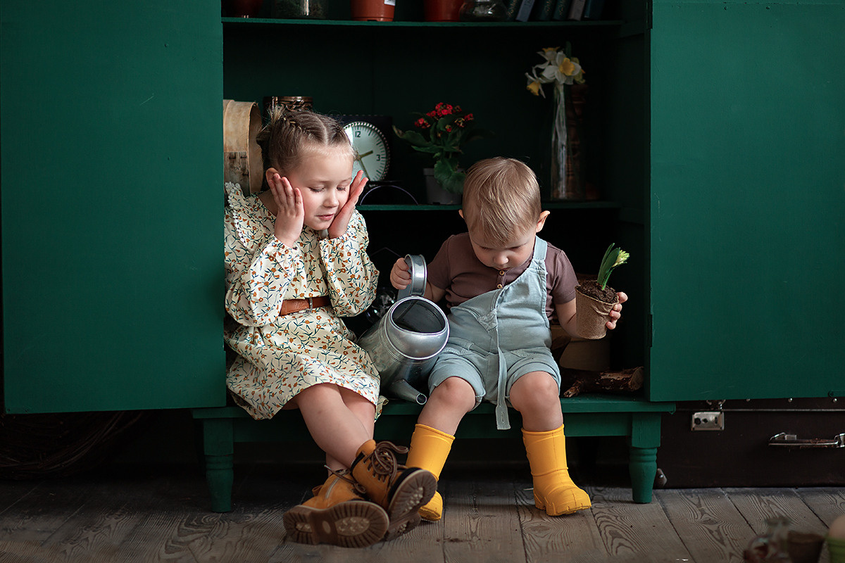 Фотопроект для детей. Студийная съёмка. Семейный и детский фотограф в Москве Полина Парамонова
