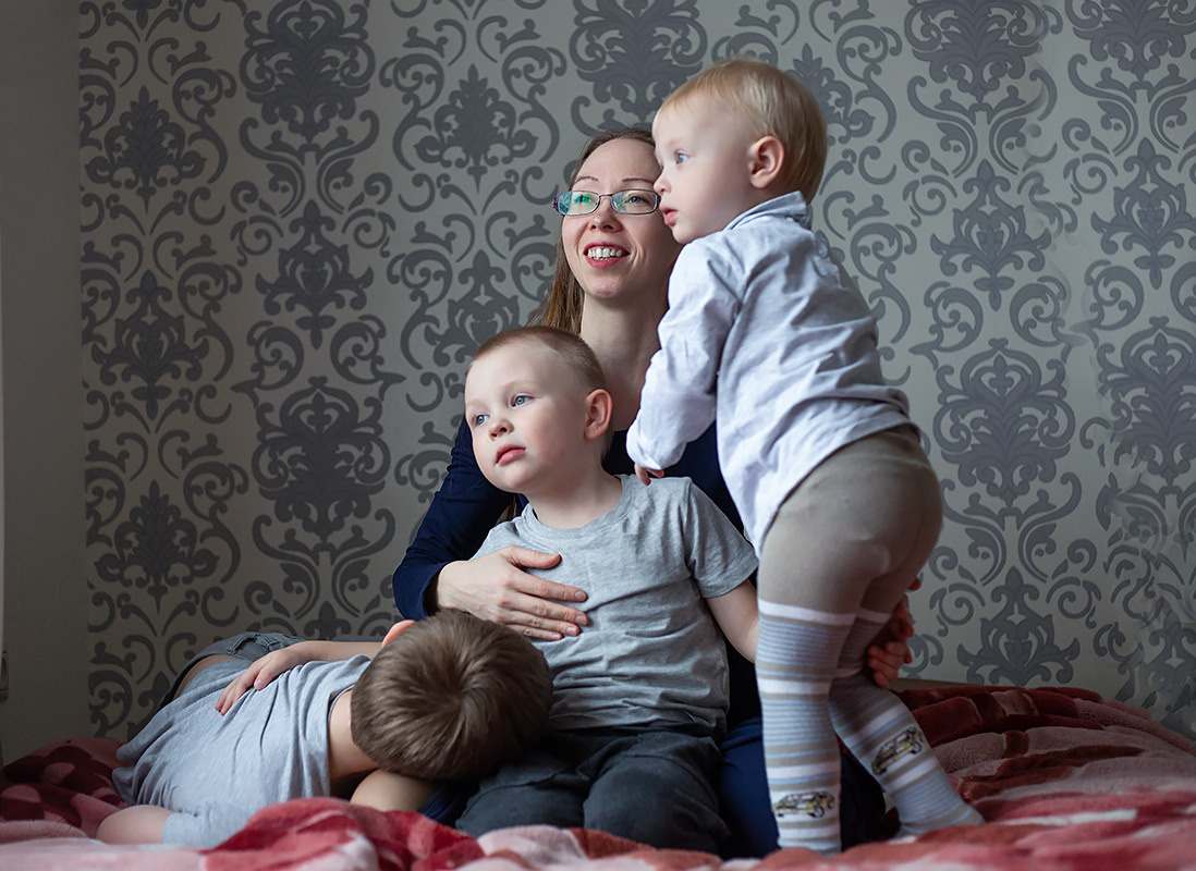 Домашние съёмки. Семейный и детский фотограф в Москве Полина Парамонова