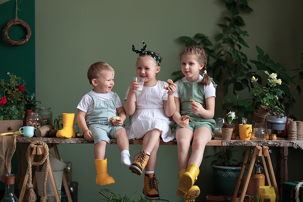 Фотопроект для детей. Студийная съёмка. Семейный и детский фотограф в Москве Полина Парамонова