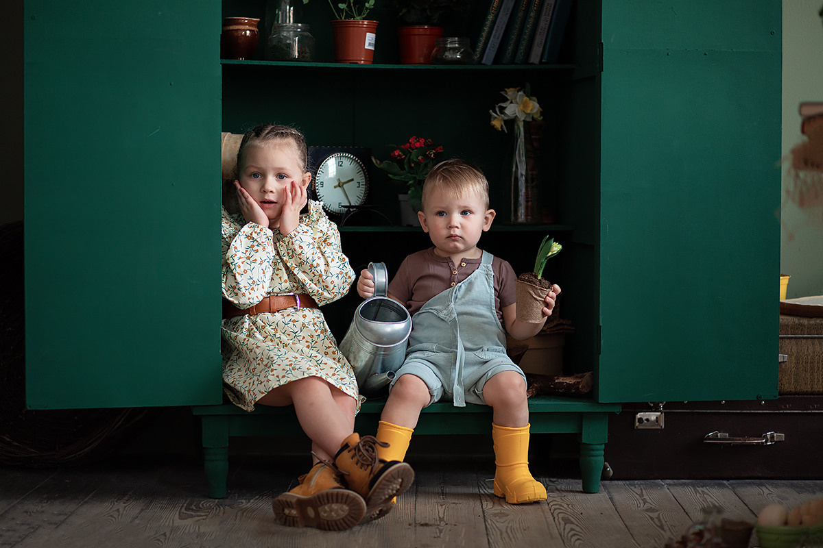 Фотопроект для детей. Студийная съёмка. Семейный и детский фотограф в Москве Полина Парамонова