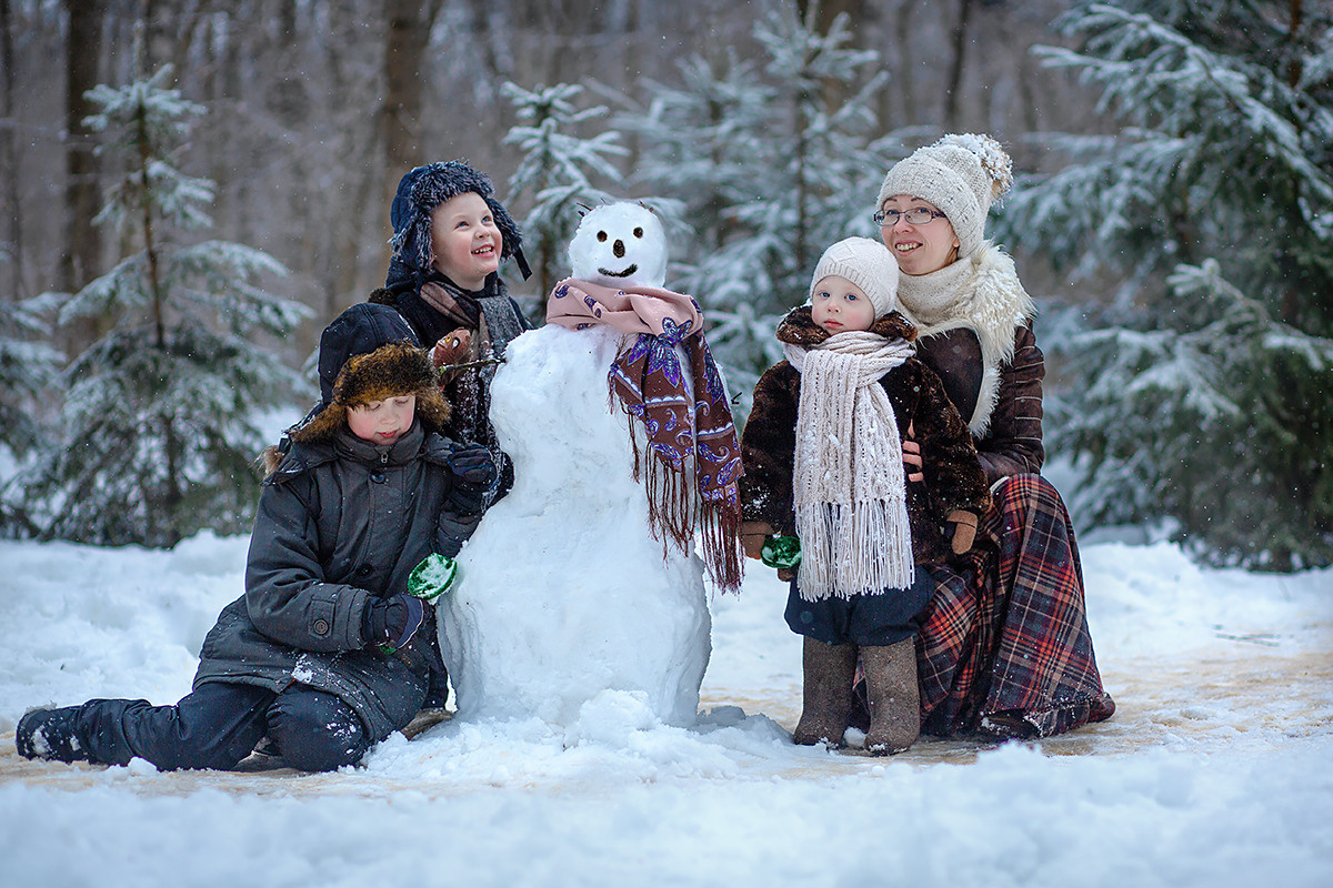 Семейная фотосессия. Семейный и детский фотограф в Москве Полина Парамонова