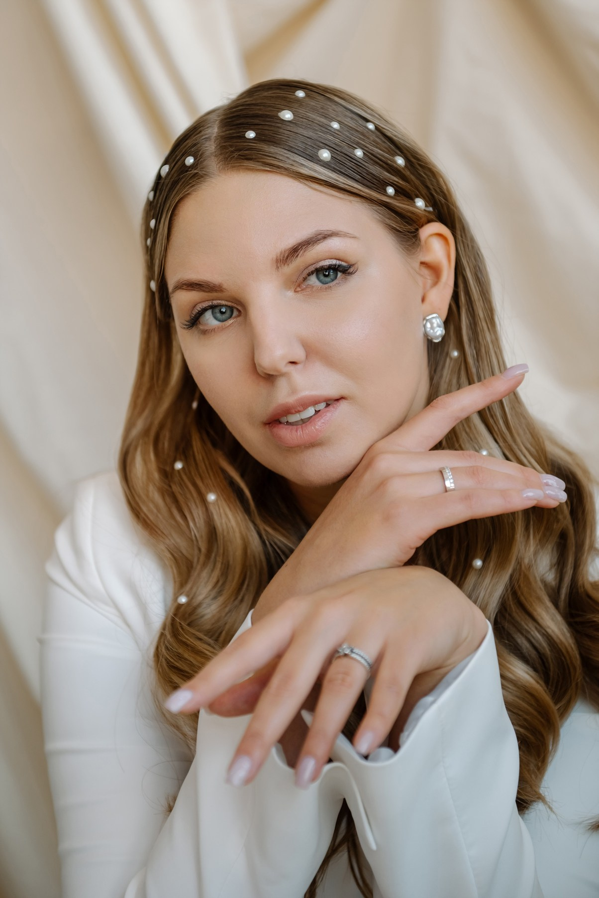 С цветами и жемчугом. Свадебный и сеейный фотограф в Санкт-Петербурге Елена Худякова