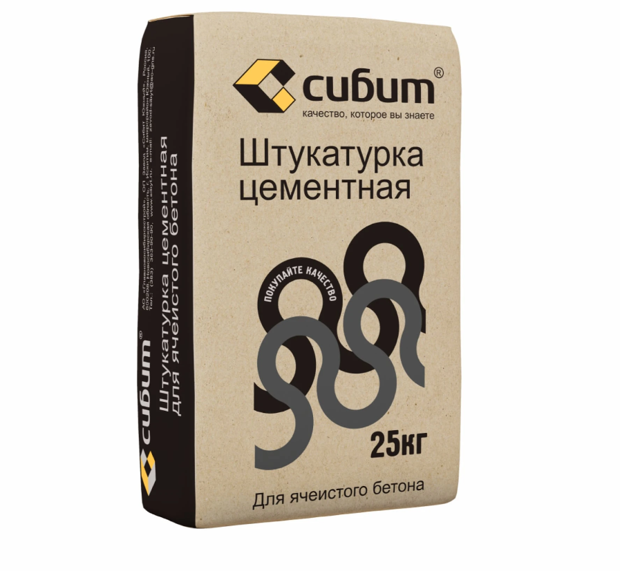 Штукатурка цементная СИБИТ, 25 кг.     379 ₽/шт.